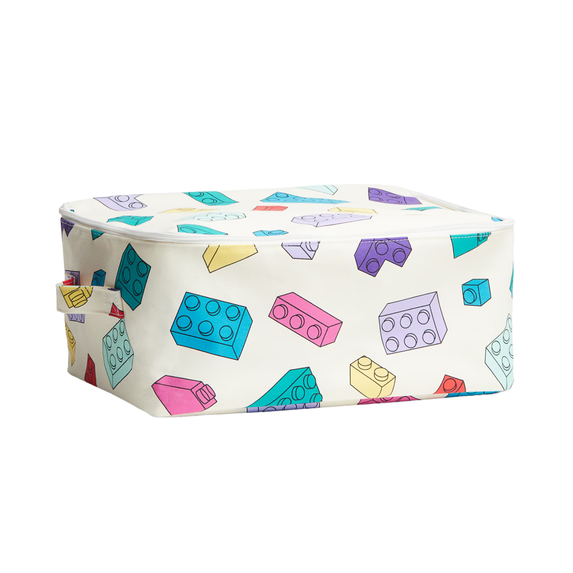 에이치앤엠 x 레고 캔버스 토이 스토리지 베스킷 화이트 레고(H&M x Lego Canvas Toy Storage Basket White Lego)