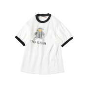 Kapital Sheer Jersey x 20 Jersey Ringer T-Shirt Chiro Pack Kush In Pt White