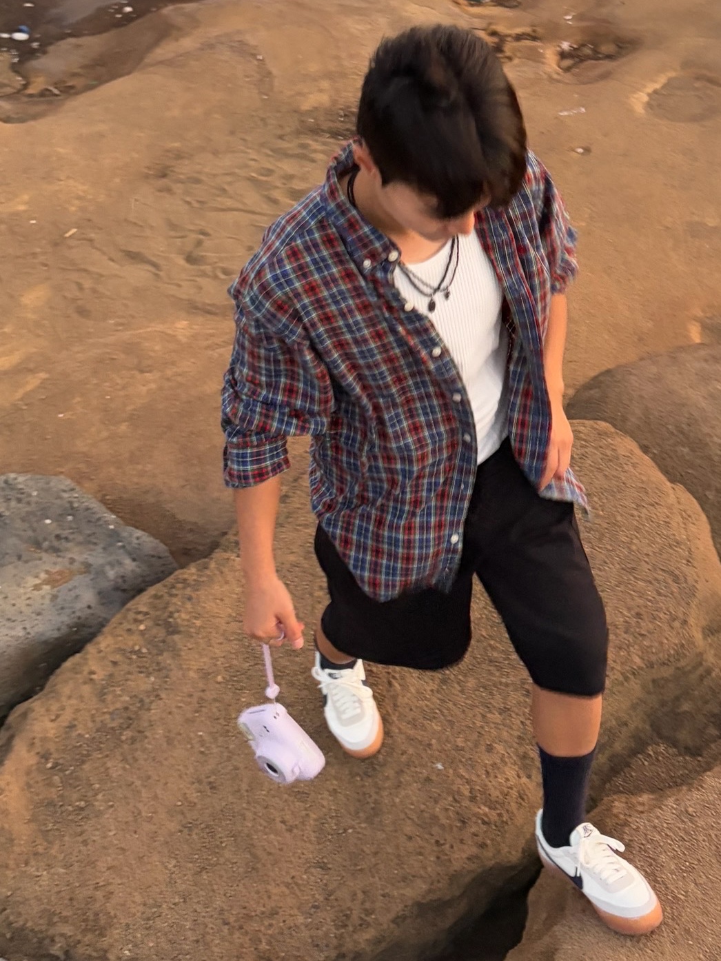 Nike x J.Crew Killshot 2 Sail Midnight Navy 착용 스타일