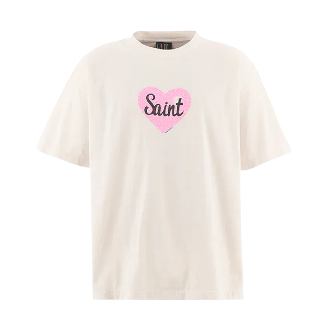세인트 마이클 하트 세인트 숏슬리브 티셔츠 화이트 - 25AW(Saint Mxxxxxx Heart Saint S/S T-Shirt White - 25AW) - 1
