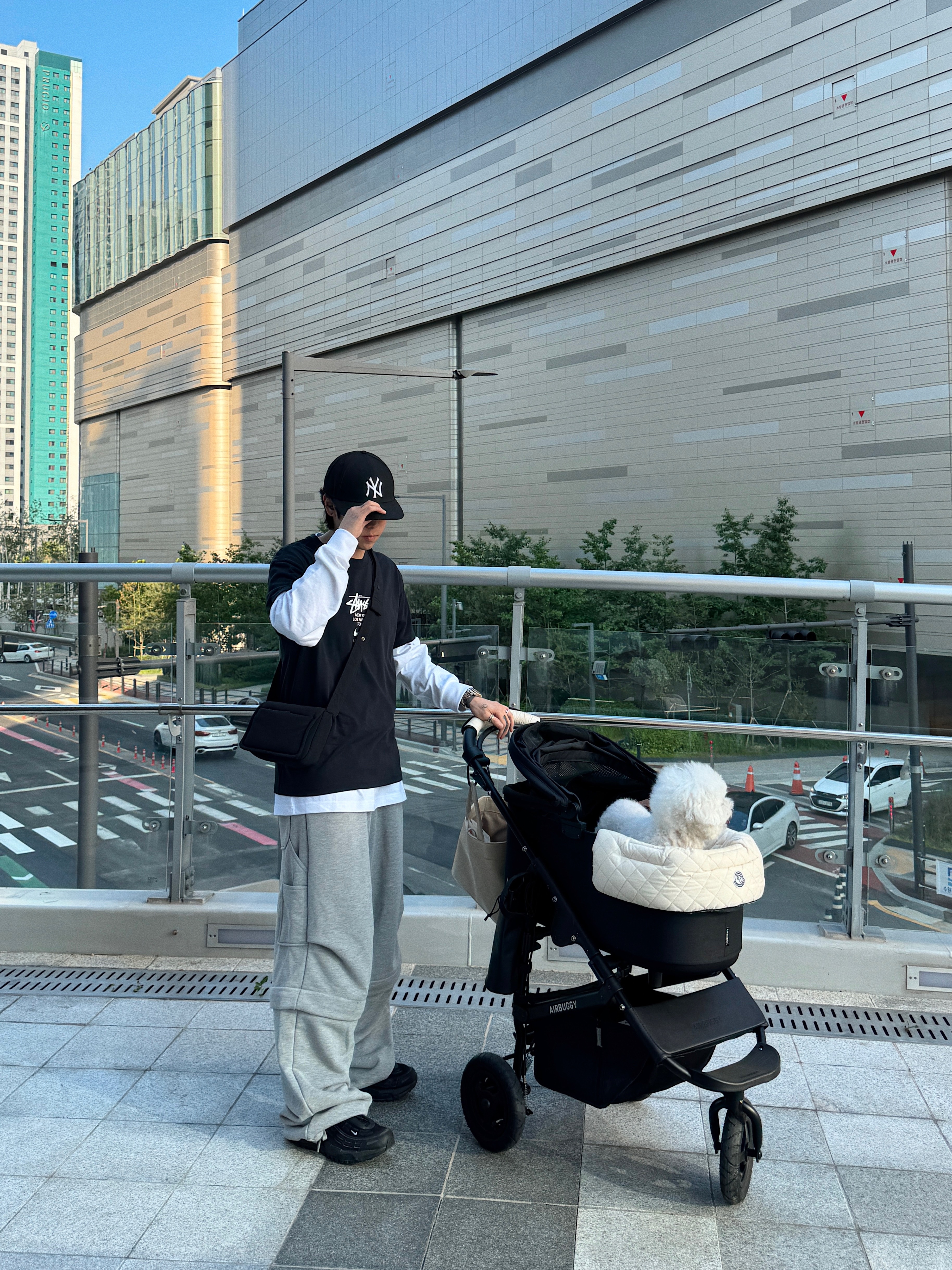MJD Detachable Bar Tack Sweat Pants Melange Grey, Nike x Comme des Garcons Homme Plus Air Max TL 2.5 Black 착용 스타일 - 2