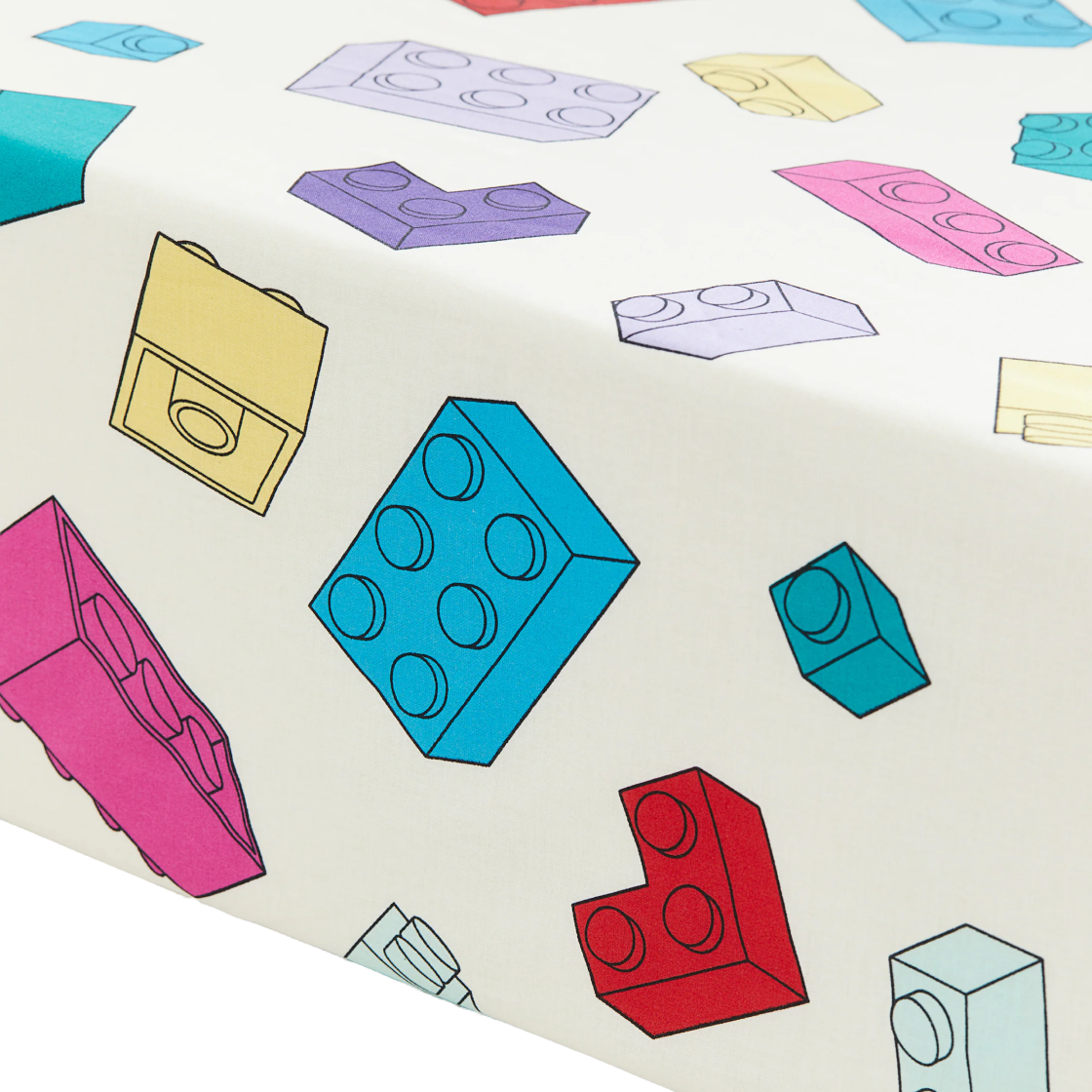 에이치앤엠 x 레고 코튼 매트리스 커버 90 x 200 멀티컬러 레고(H&M x Lego Patterned Cotton Mattress Cover 90 x 200 Multicolor Lego)