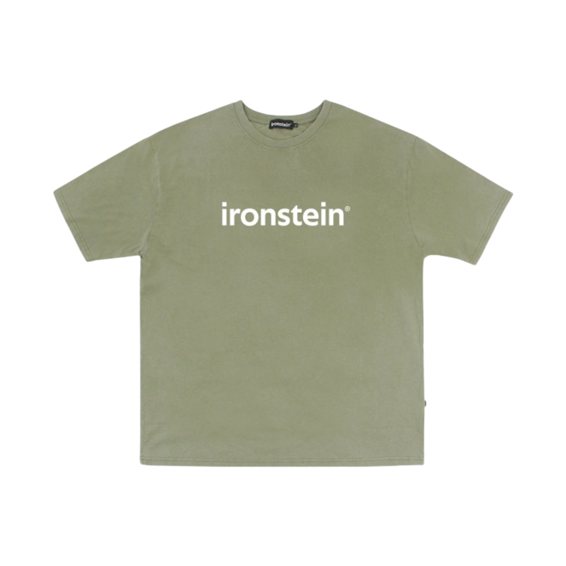 아이언슈타인 피그먼트 로고 티셔츠 올리브(Ironstein Pigment Logo T-Shirt Olive)