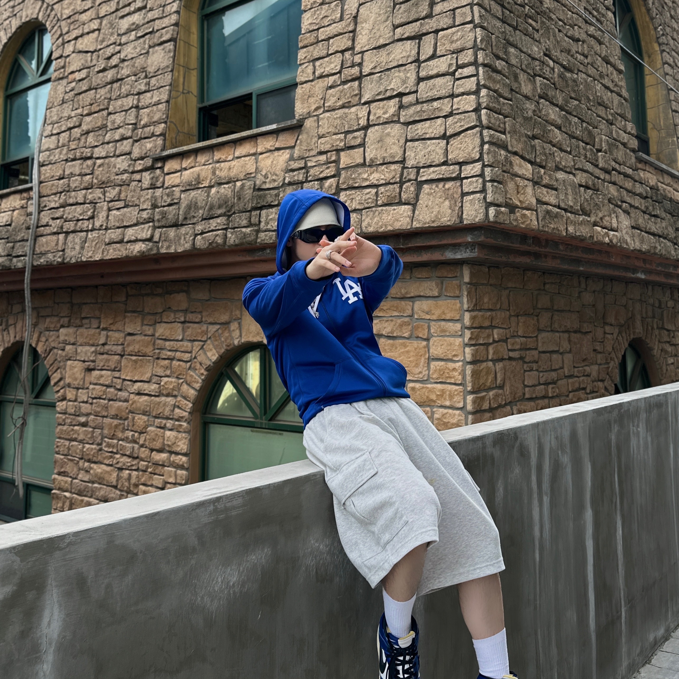 Nike x Ambush Dunk High Black, Nike x Ambush Dunk High Deep Royal Blue 착용 스타일 - 6