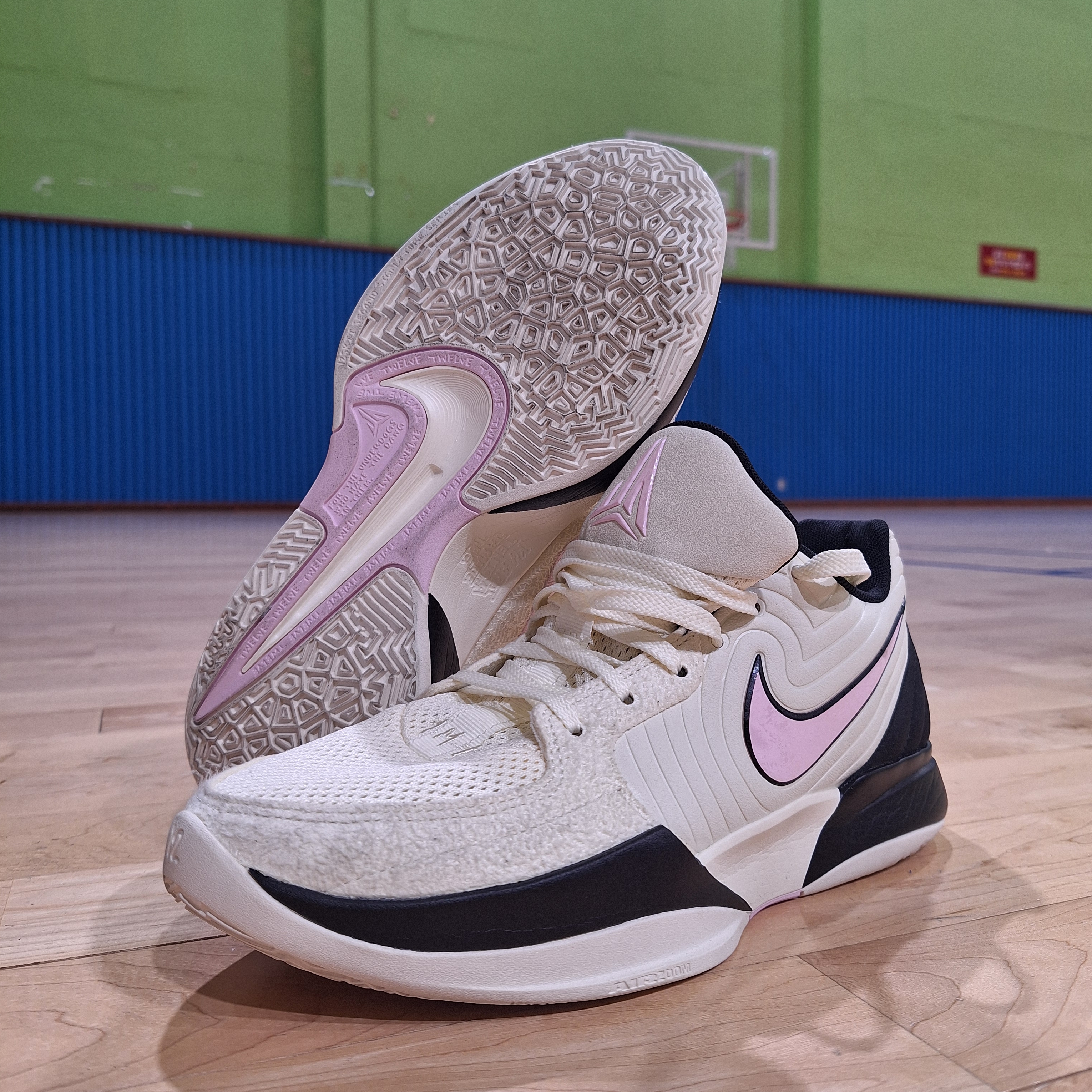 Nike Ja 2 EP Coconut Milk Black 착용 스타일 - 1