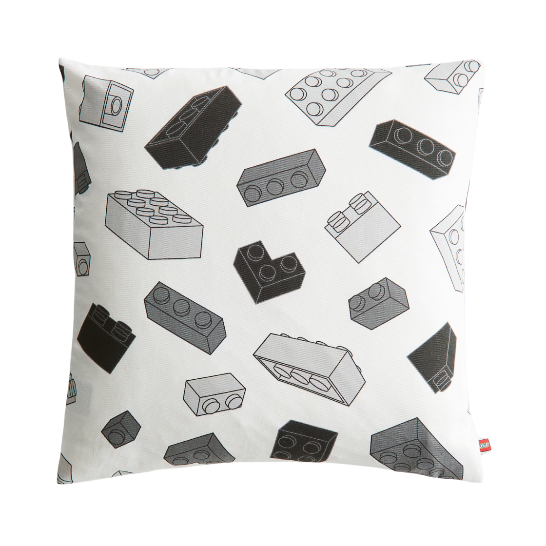 에이치앤엠 x 레고 패턴 쿠션 커버 그레이 레고(H&M x Lego Patterned Cushion Cover Gray Lego)