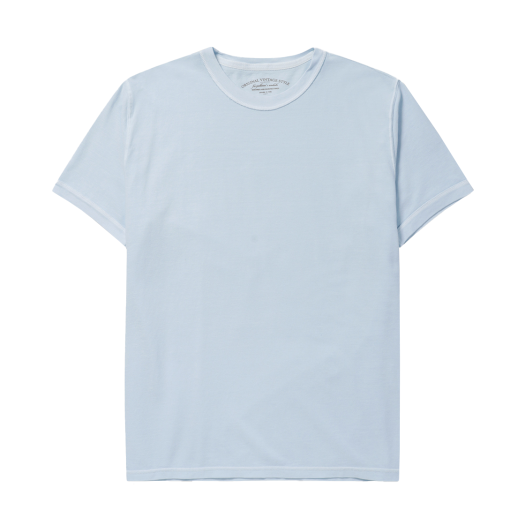 SOTAM24451BUL Series Original Vintage Style Dyeing T Shirt Light Blue