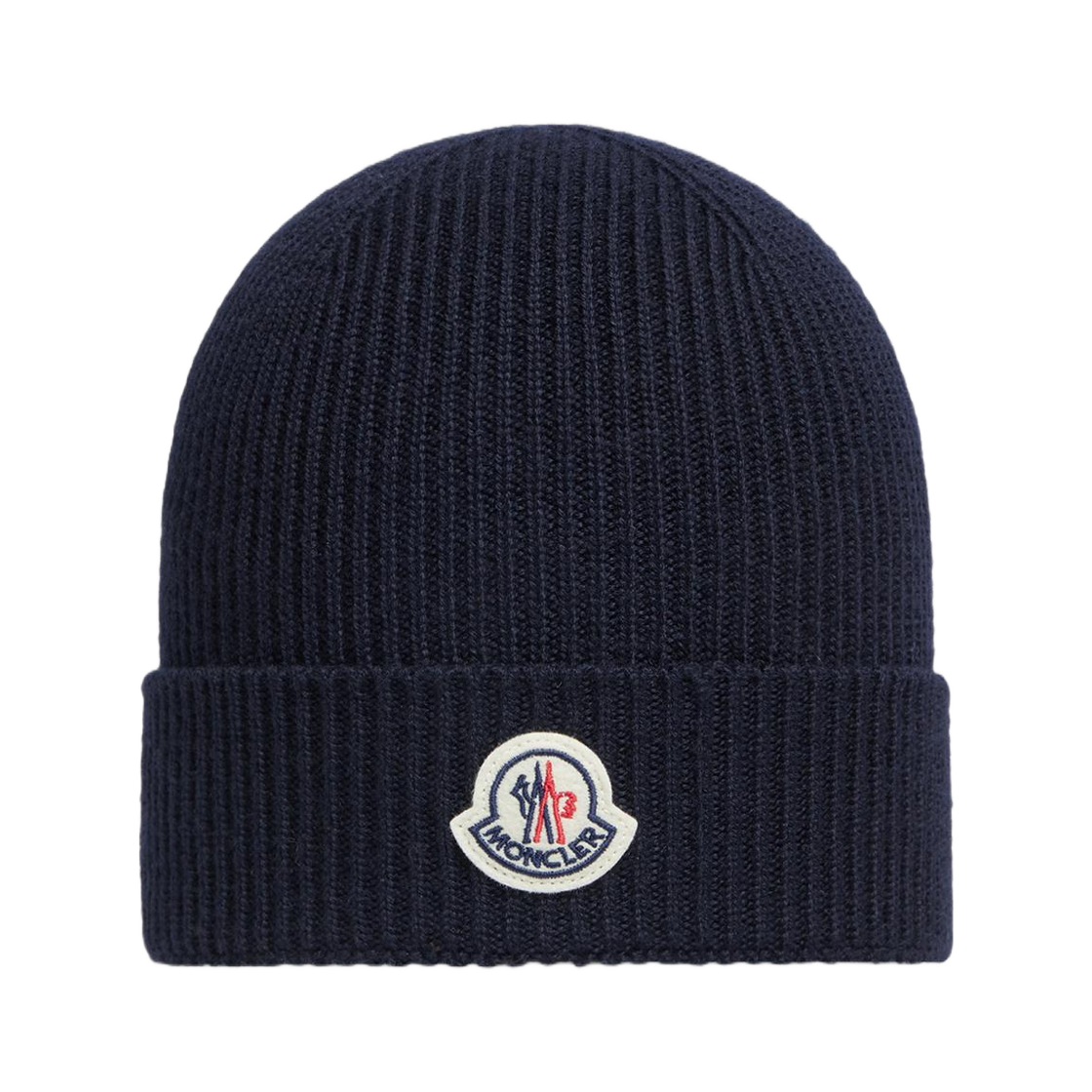 K2-091-3B70500-A9342-742 Moncler Wool Beanie Navy Blue - 25FW