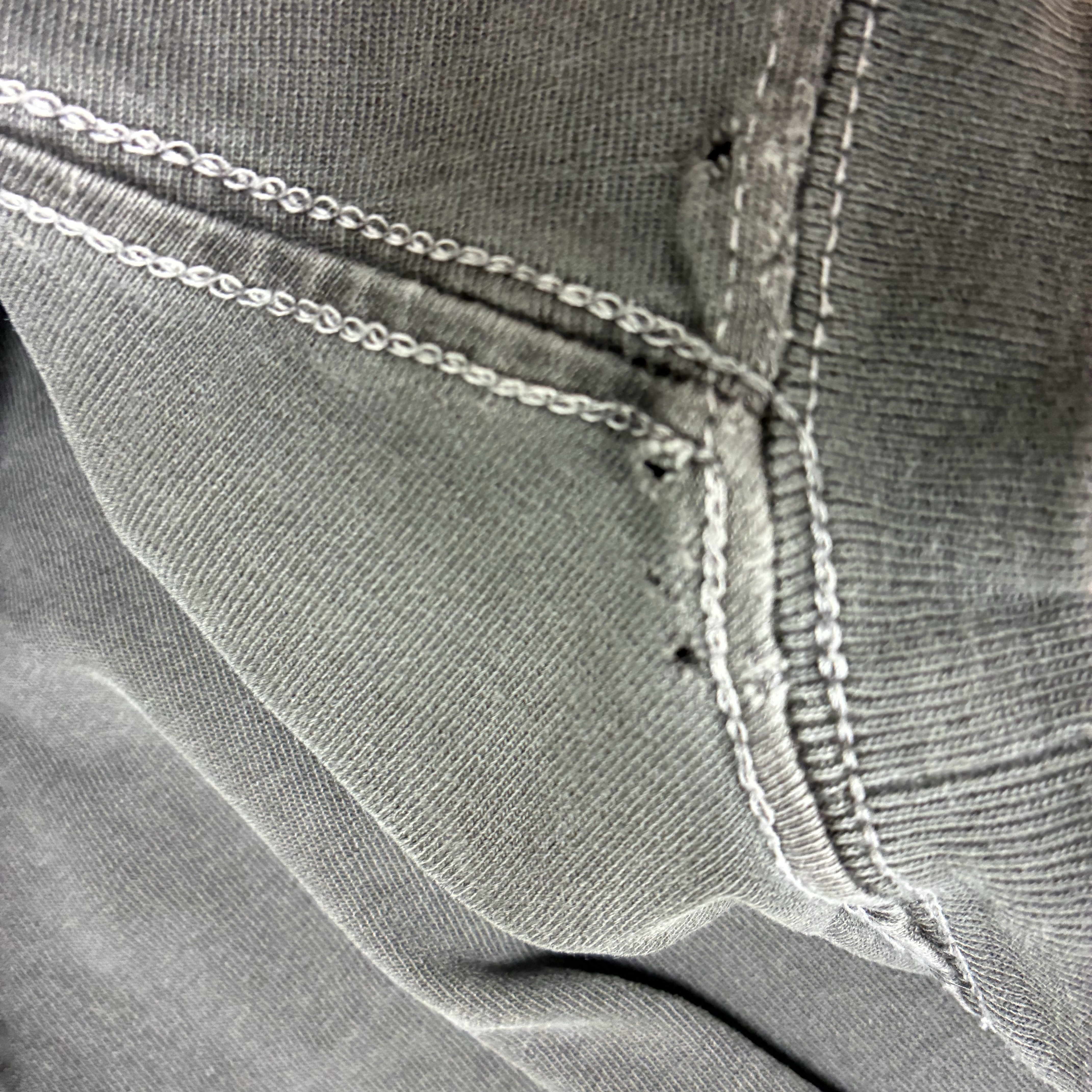 Polyteru Human Index Human Regular 1/2 T-Shirt Dyed Blue, Polyteru Human Index Human Regular 1/2 T-Shirt Dyed Gray 착용 스타일 - 6
