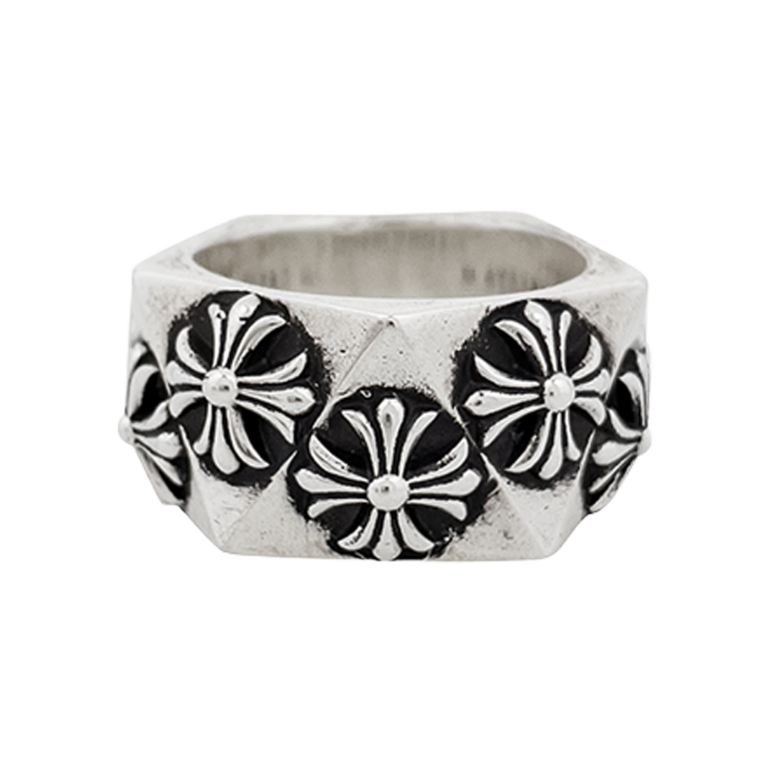 ITVELTWQ9UR7 Chrome Hearts Pentagon Plus Ring Size 70 Silver