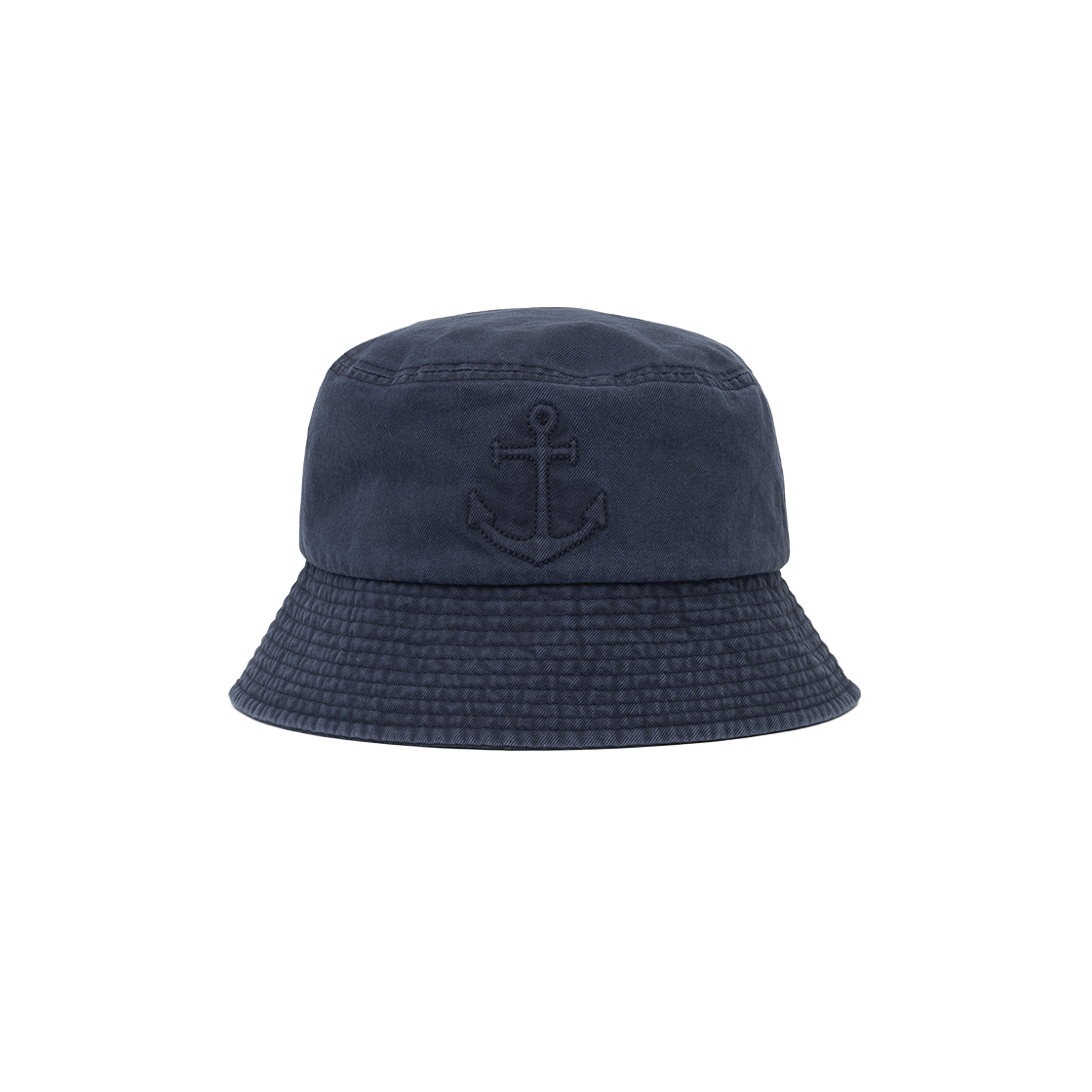 UB2578HT195MNA Uniform Bridge Embroidery Seoul Bucket Hat Navy