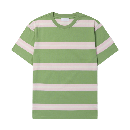 SVTAM24504GRX Series Edmund Studio Stripe T Shirt Green