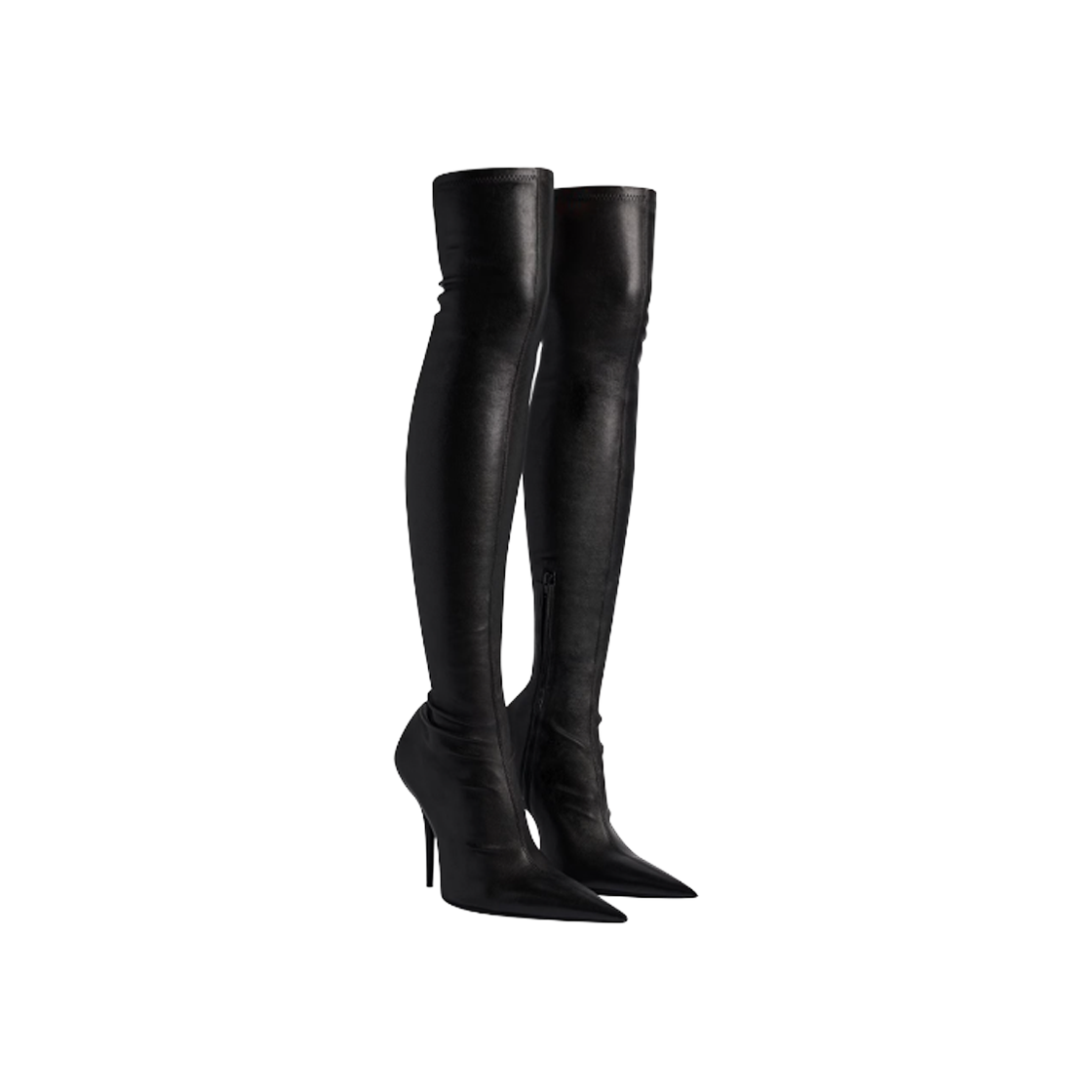 IT56OUNNKD3B Balenciaga Avenue High Boots 37 Black