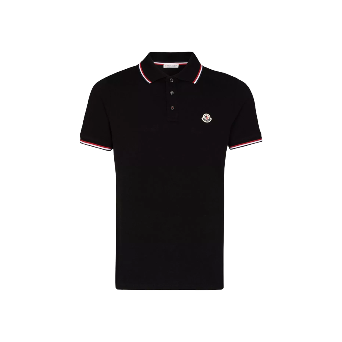 몽클레르 로고 코튼 폴로 셔츠 블랙 - 25FW(Moncler Logo Cotton Polo Shirt Black - 25FW)