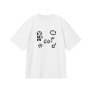 SLOW RECORD HOUSE Typo Play Record T-Shirt White