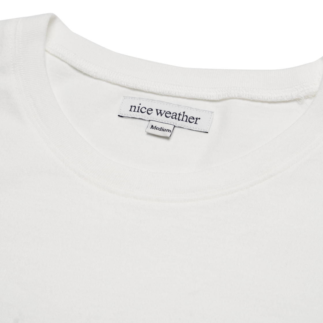 나이스웨더 어패럴 튜블라 티셔츠 화이트(Nice Weather Apparel Tubular T-Shirt White) - 2