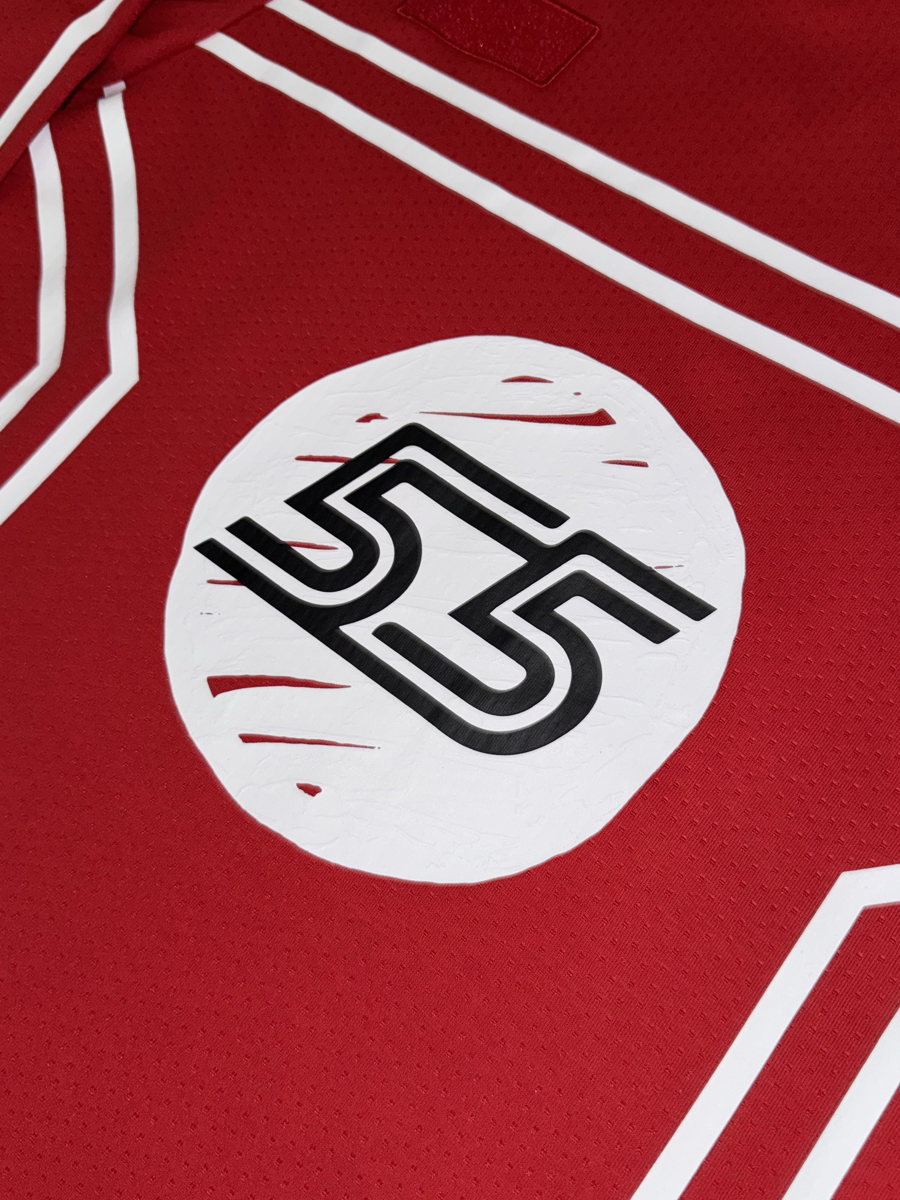 Puma x Ferrari x Joshua Vides Mesh Crew Red White 착용 스타일 - 3