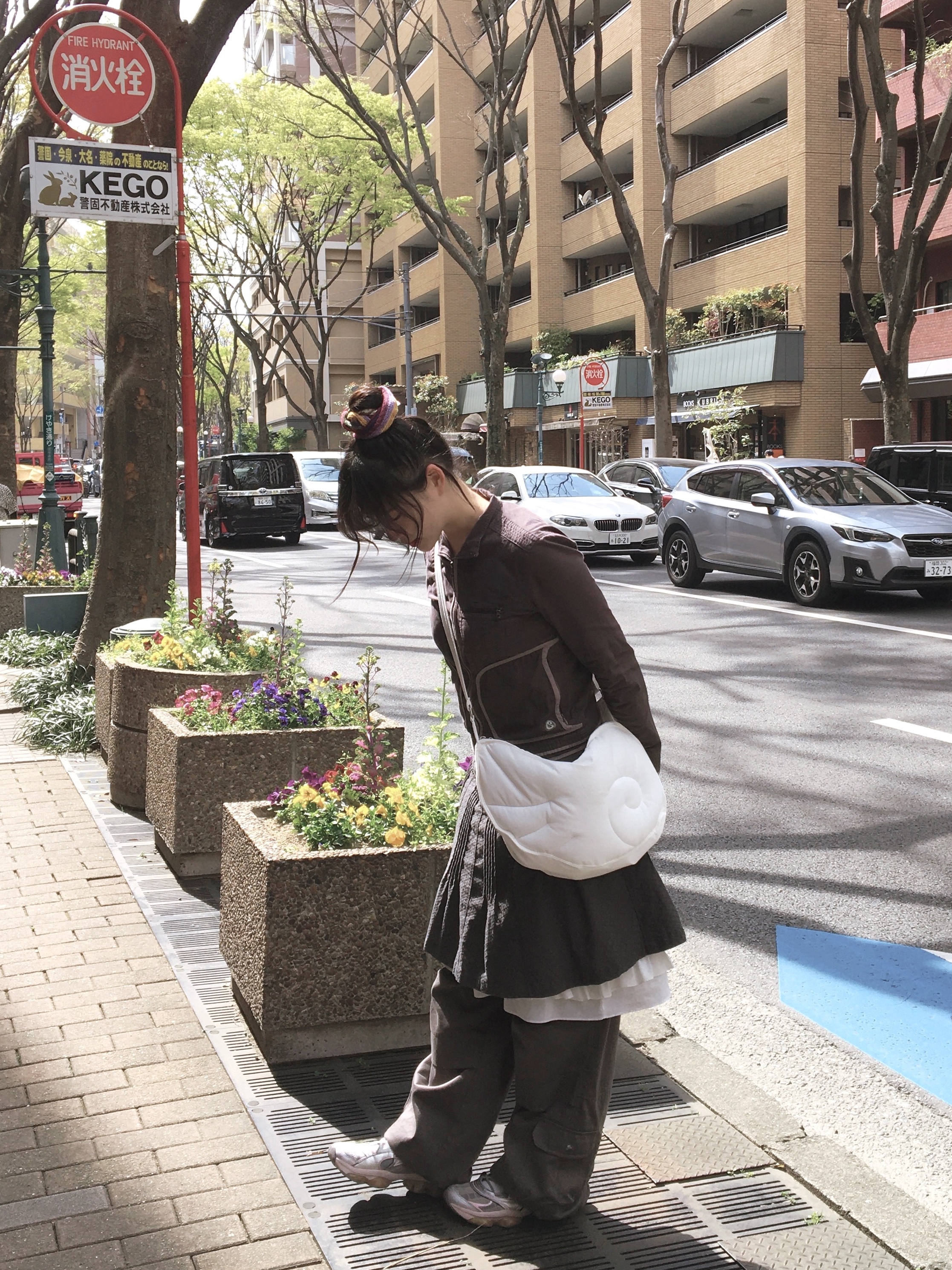 COYSEIO Flower Pintuck Skirt Charcoal, (W) Asics x Kiko Kostadinov x Hysteric Glamour Gel-Quantum Cotton Candy 착용 스타일 - 1
