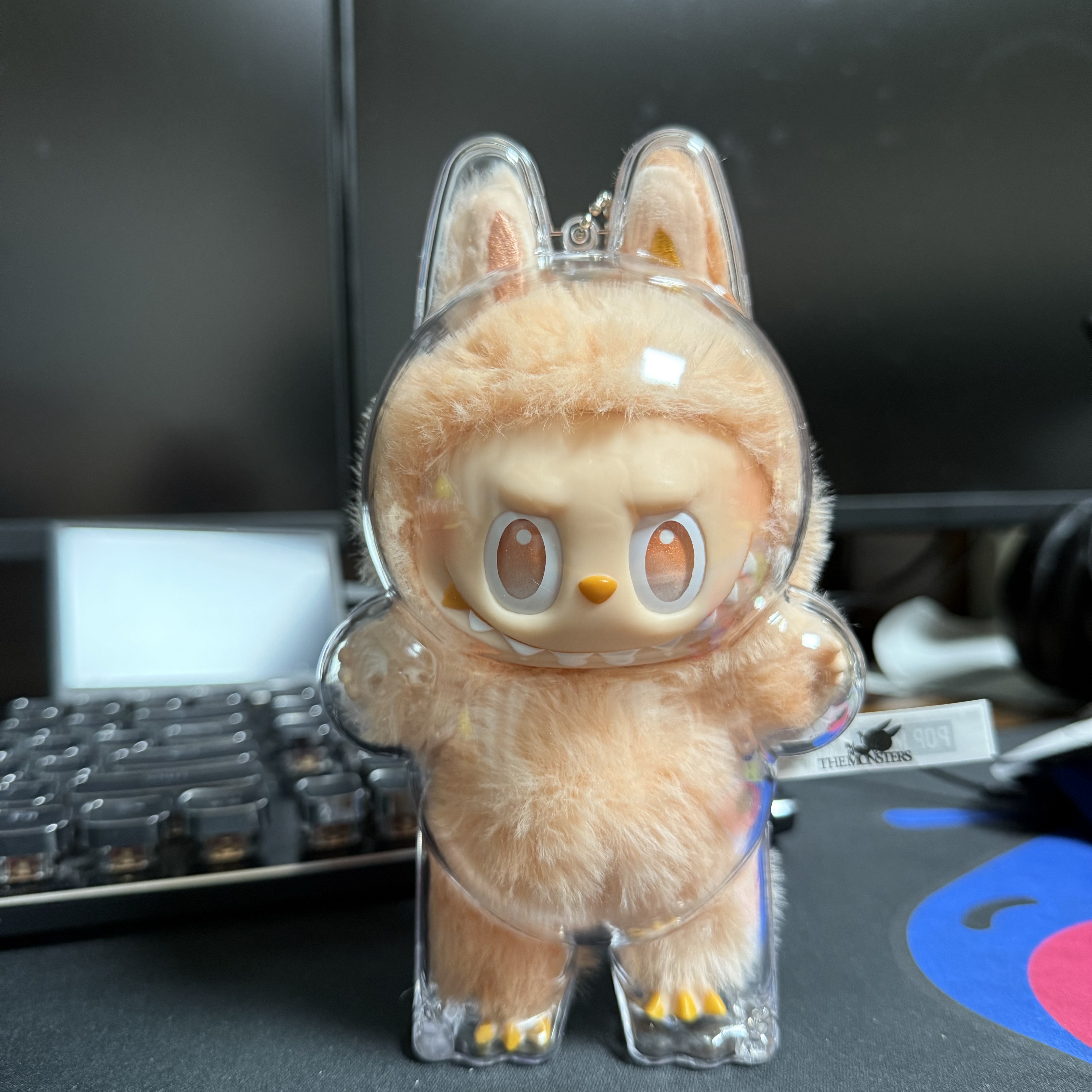 Pop Mart Labubu The Monsters Highlight Series Happiness Keyring (Opened Case), Pop Mart Labubu The Monsters Highlight Series Sealed Case (1 Blind Box) 착용 스타일