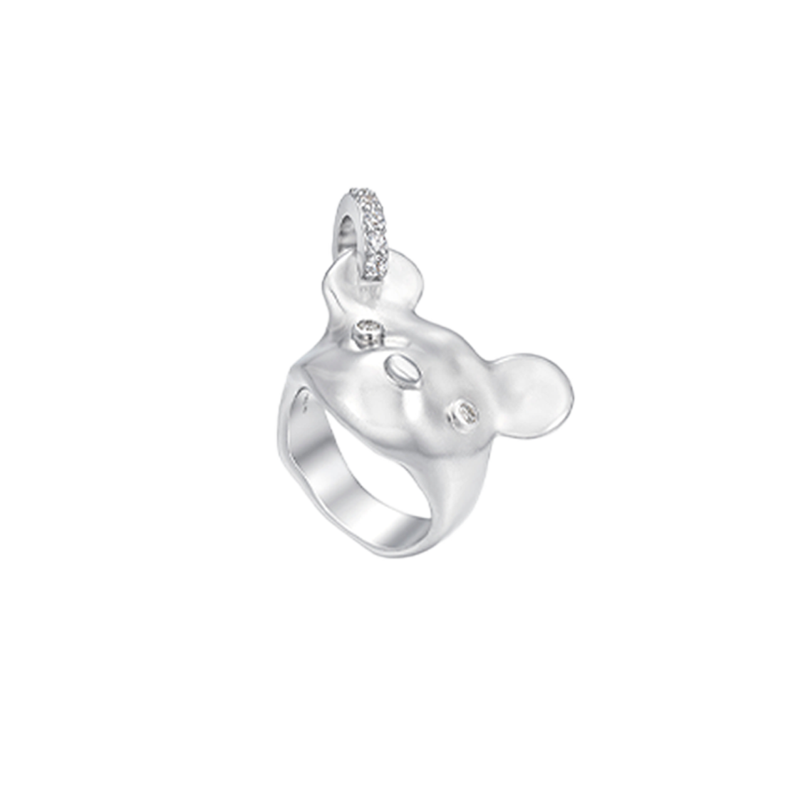 위민 어글리 베어 링 실버 - 25FW(Yvmin Ugly Bear Ring Silver - 25FW)