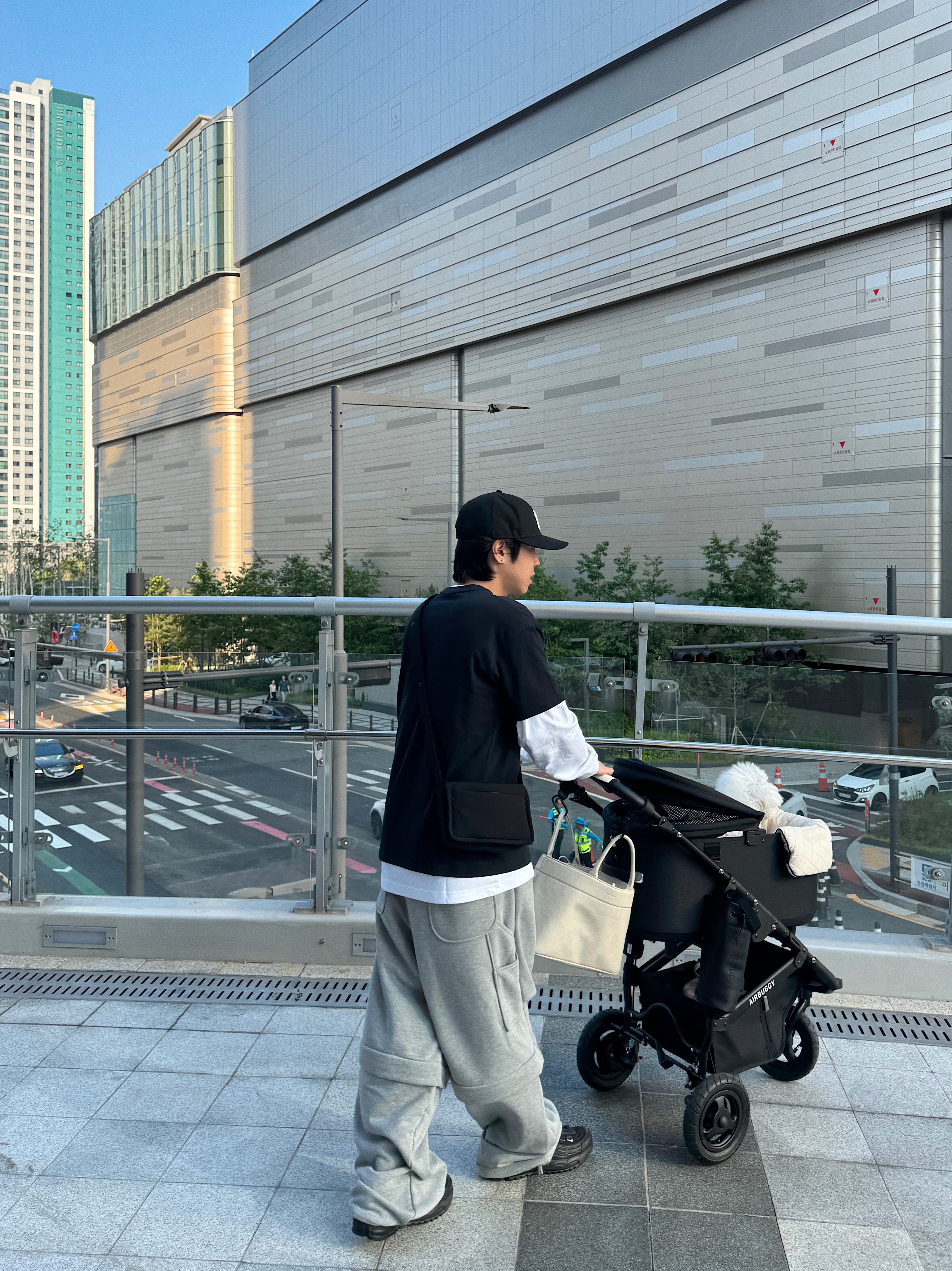 MJD Detachable Bar Tack Sweat Pants Melange Grey, Nike x Comme des Garcons Homme Plus Air Max TL 2.5 Black 착용 스타일 - 4