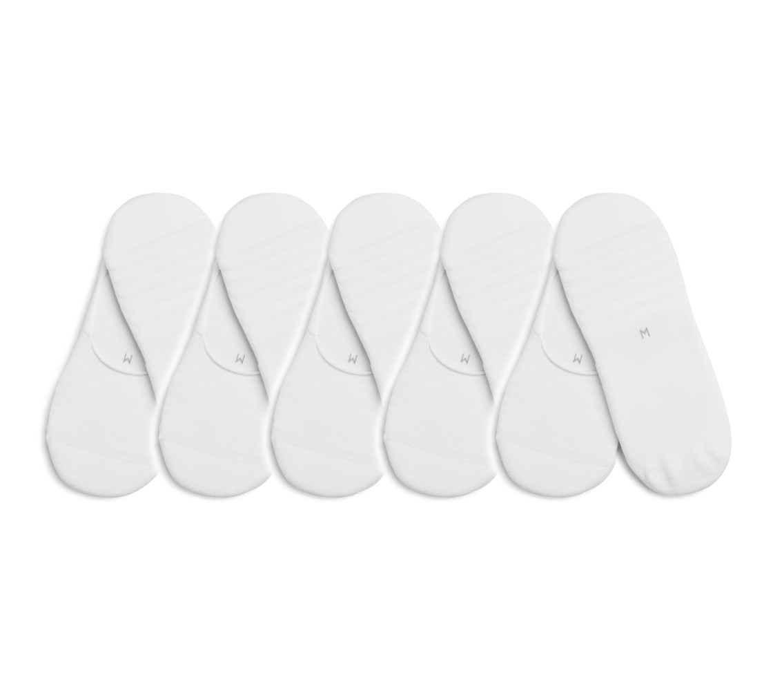 FAKEWT5SET LI2 Airycool Fake Socks White 5 SET