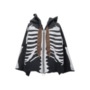 Kapital Fleece Bone Devil Hoodie Blouson Black