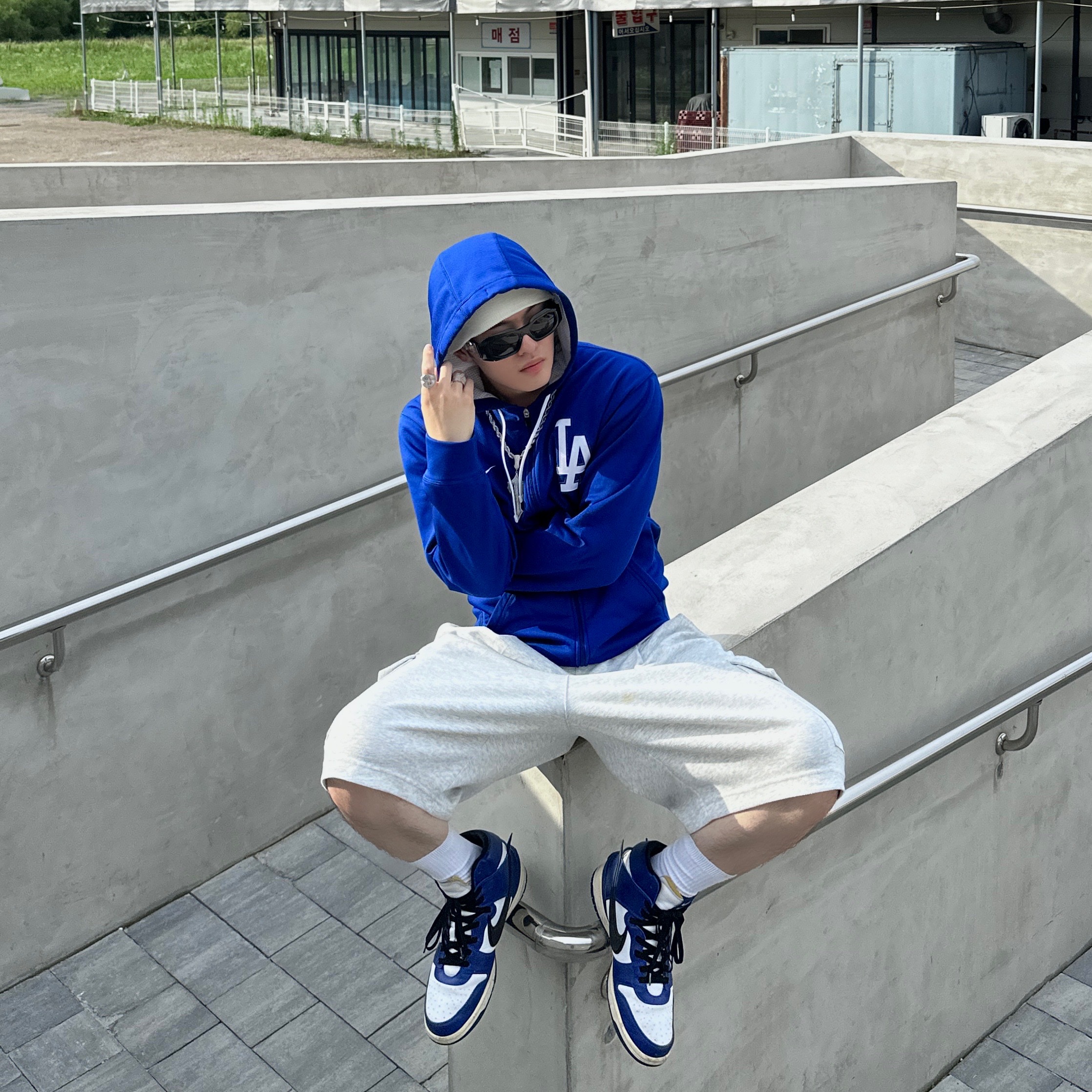 Nike x Ambush Dunk High Black, Nike x Ambush Dunk High Deep Royal Blue 착용 스타일 - 4