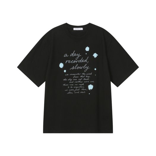 【SLOW RECORD HOUSE】RECORD RINGER T-SHIRT RECORD ringer t-shirts_melange grey - SLOW RECORD HOUSE | 60