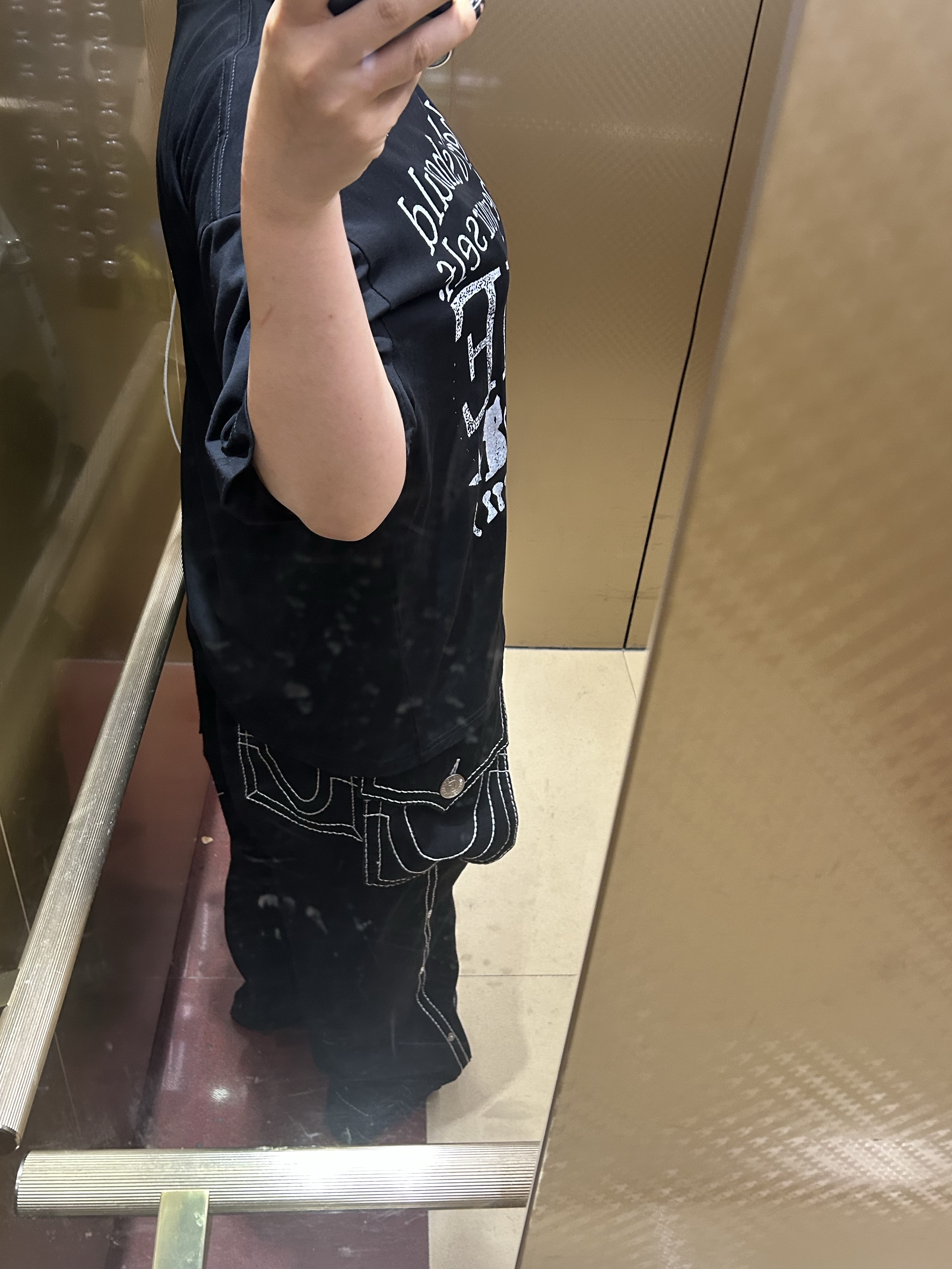 True Religion Guardian Pants Black 착용 스타일 - 4