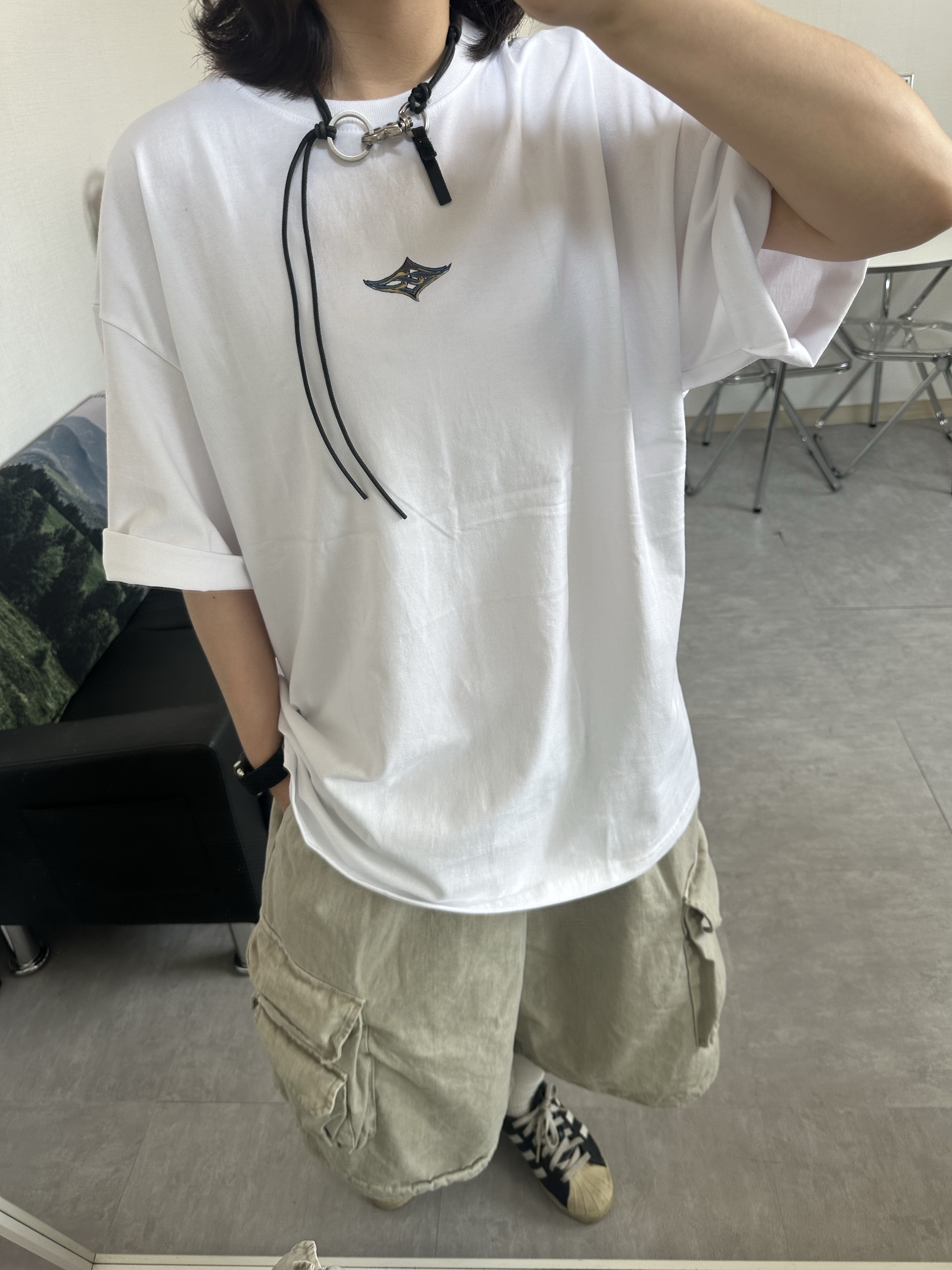 Adidas Superstar Premium Black White, Our Legacy Ladon Leather Keychain Black 착용 스타일 - 7