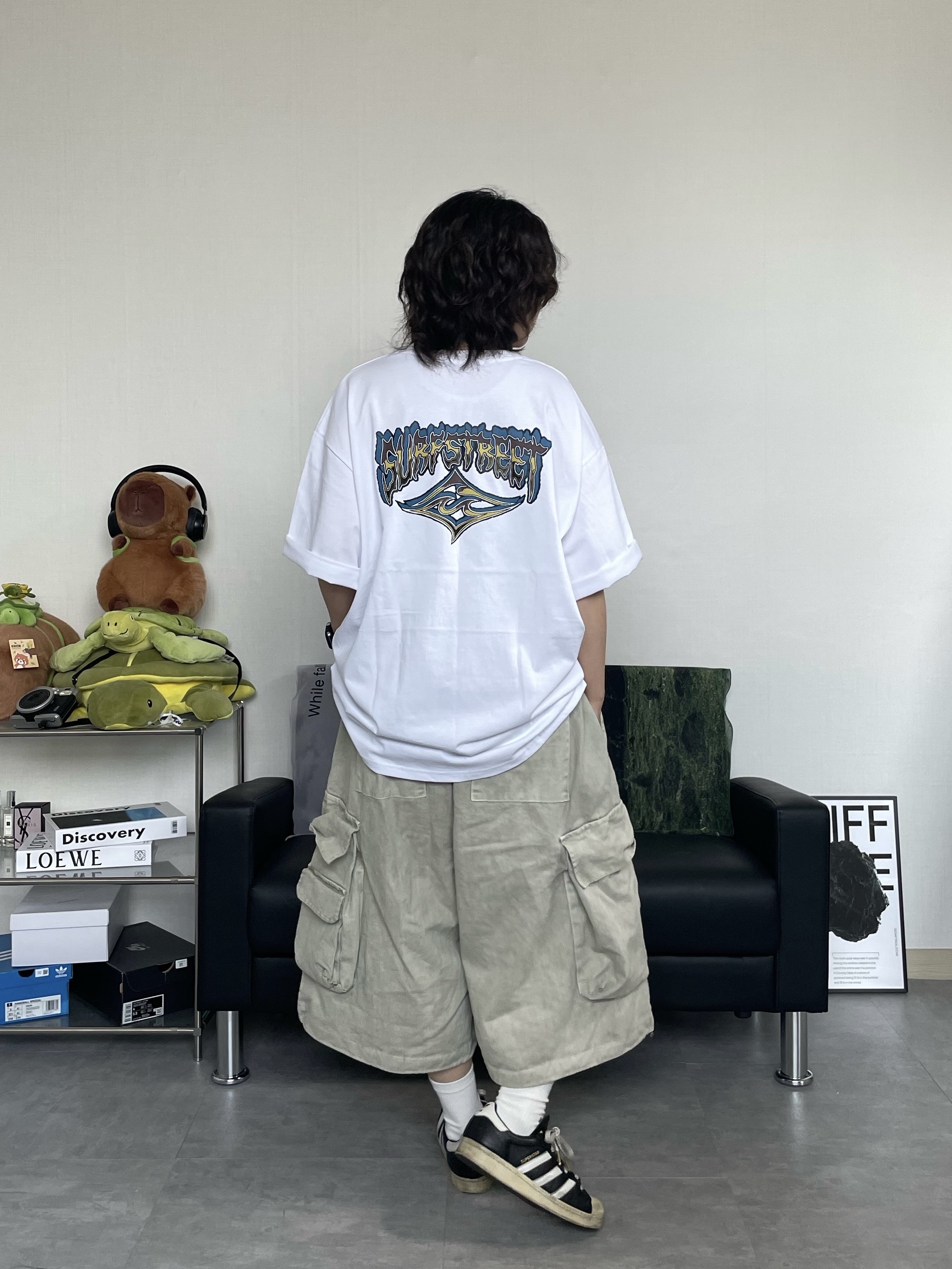 Adidas Superstar Premium Black White, Our Legacy Ladon Leather Keychain Black 착용 스타일 - 5