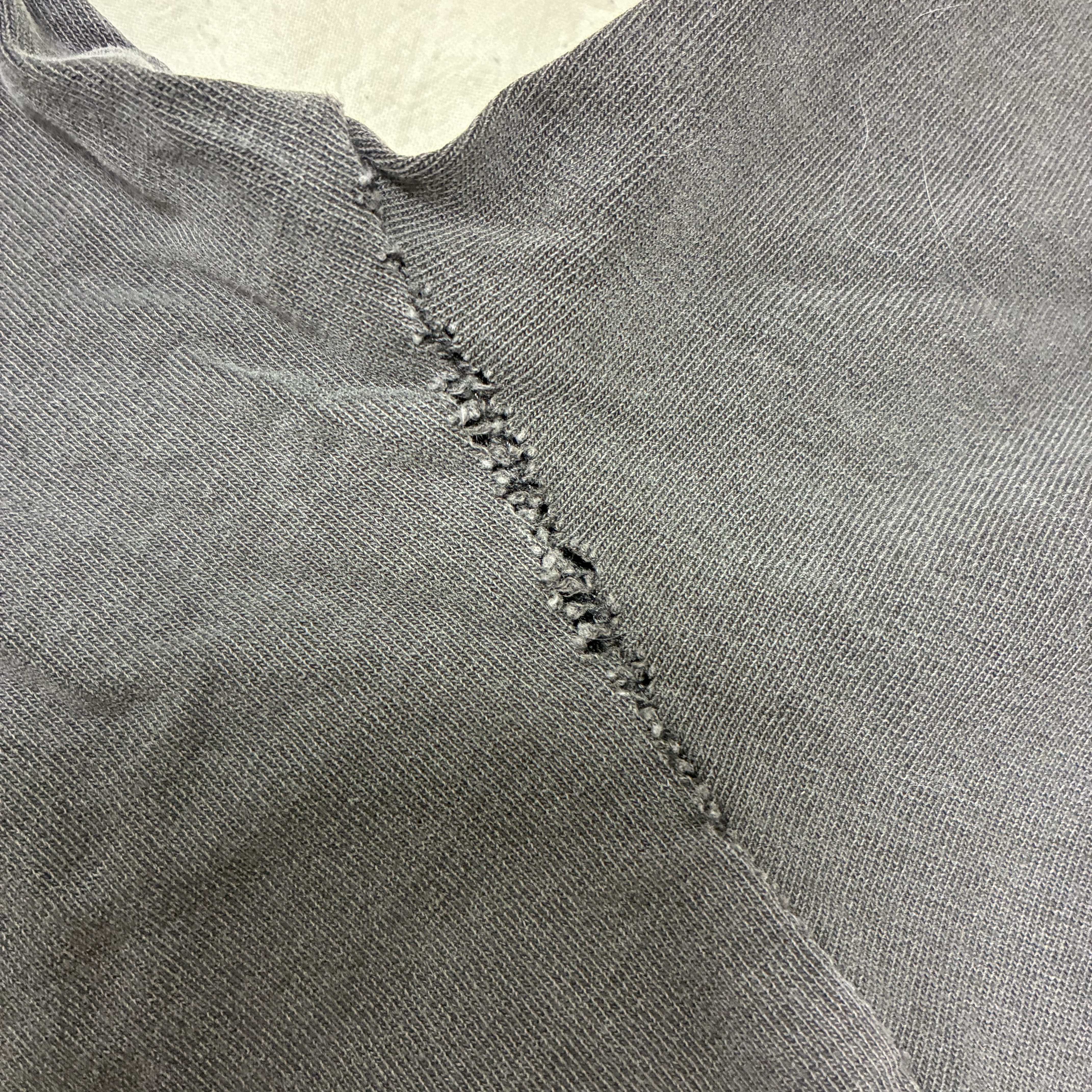 Polyteru Human Index Human Regular 1/2 T-Shirt Dyed Blue, Polyteru Human Index Human Regular 1/2 T-Shirt Dyed Gray 착용 스타일 - 3