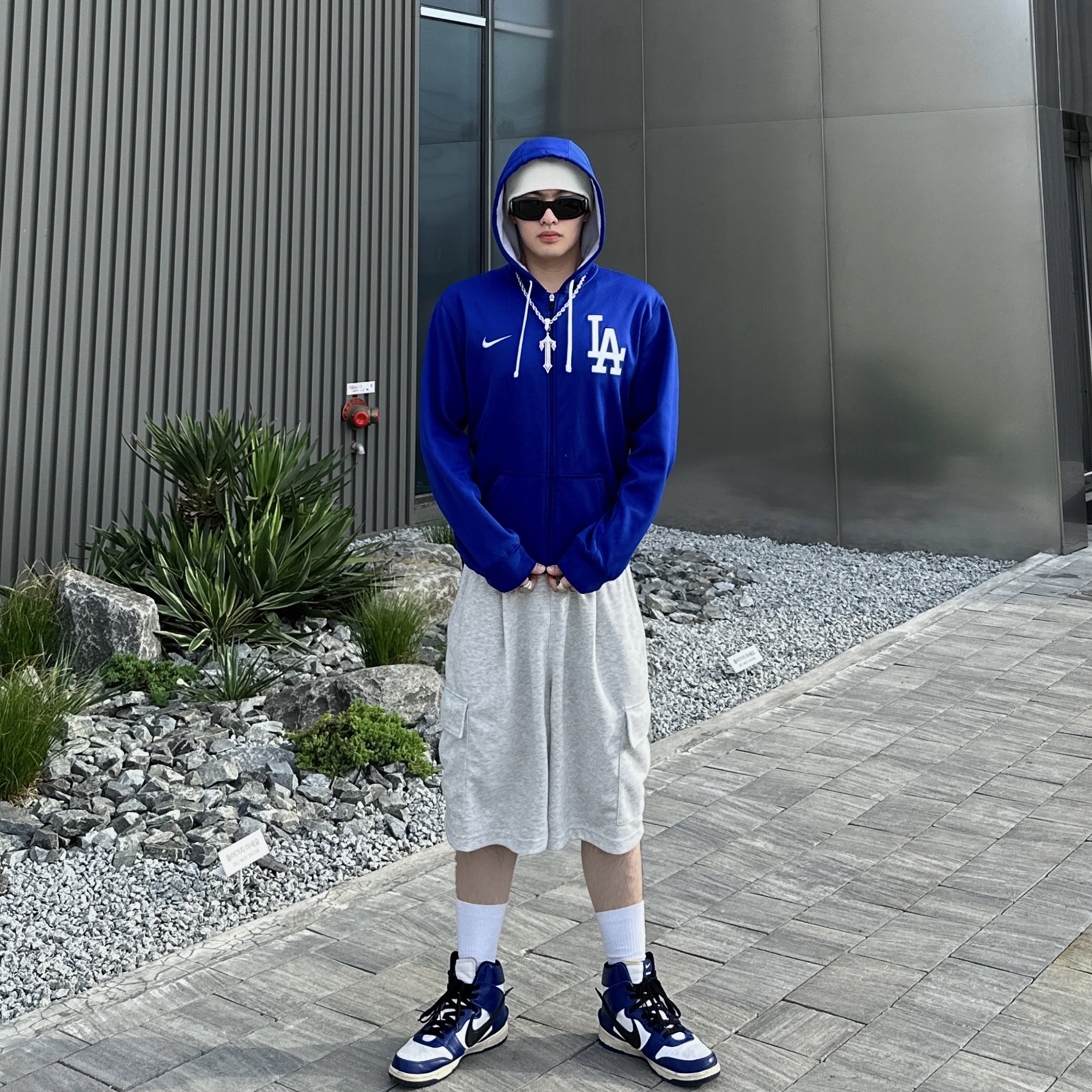Nike x Ambush Dunk High Black, Nike x Ambush Dunk High Deep Royal Blue 착용 스타일 - 1