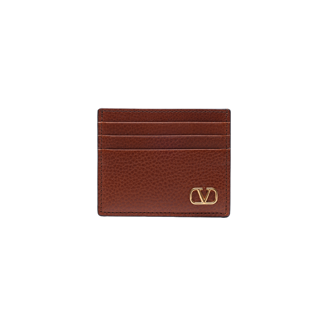 P0S49RLP0MU Valentino Vlogo Signature Card Holder Brown