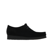 (W) Clarks Wallabee Black Suede