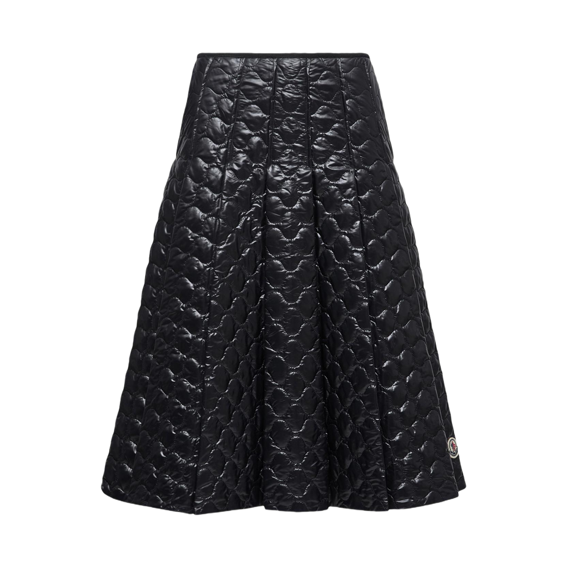 K2-093-2D00038-597Z8-999 (W) Moncler Square Quilted Padded Midi Skirt Black - 25FW