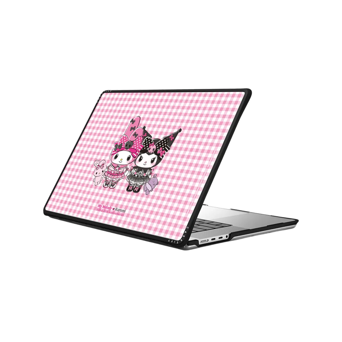 케이스티파이 x 산리오 마이 멜로디 & 쿠로미 플러시 임팩트 맥북 케이스 핑크 블랙(Casetify x Sanrio My Melody & Kuromi Plushies Impact MacBook Case Pink Black) - 2