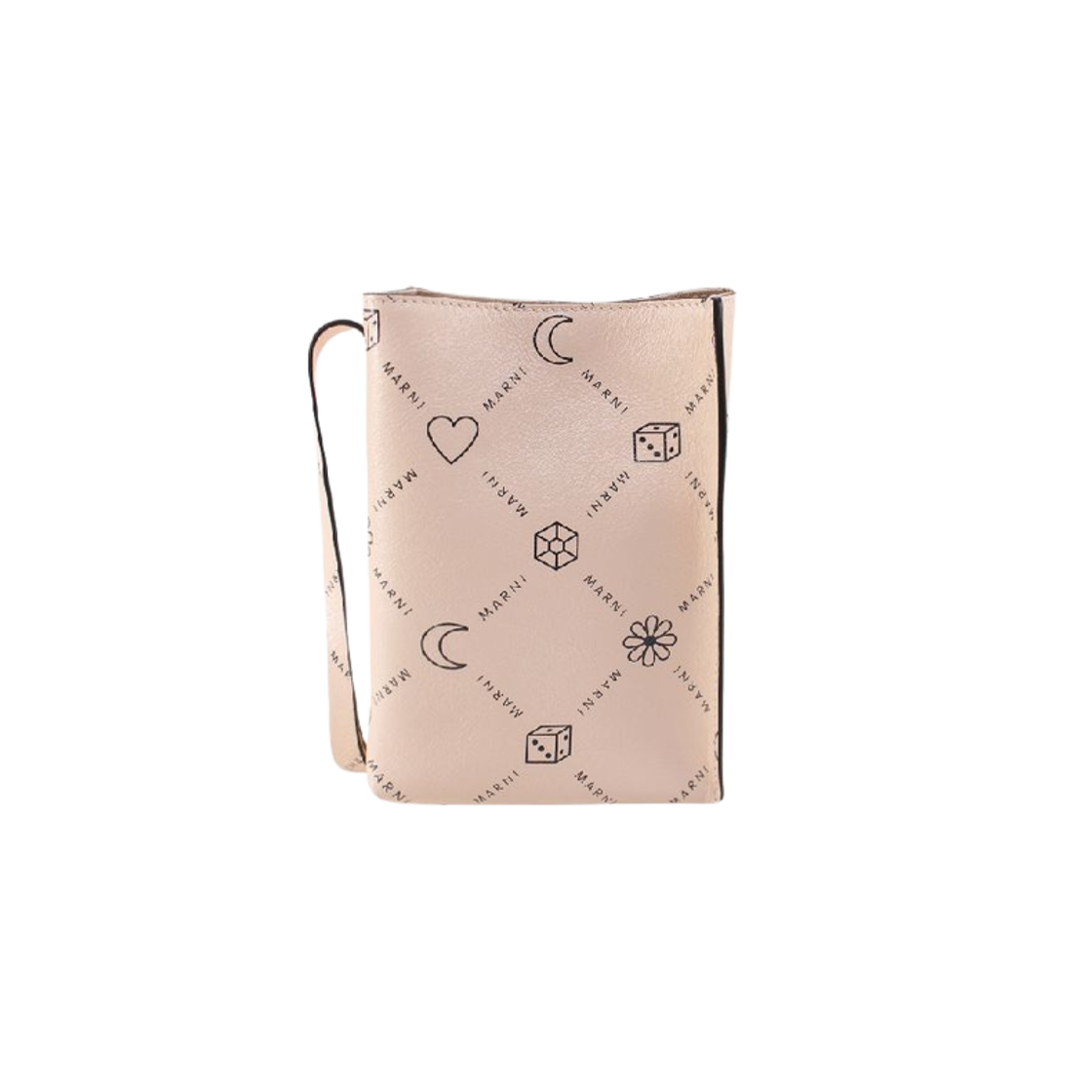 SBMP0084U1-P4599-00W12 Marni Marnigram Leather Mini Bag Shell