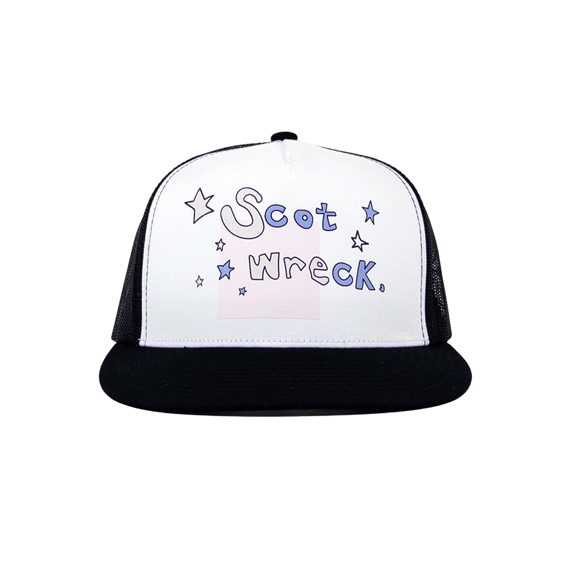 - The Scot Wreck Sugar Mesh Hat White Black