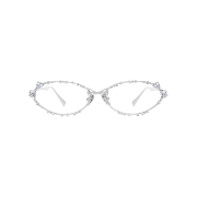 Yvmin Gemstone Patch Up Glasses Silver - 25FW