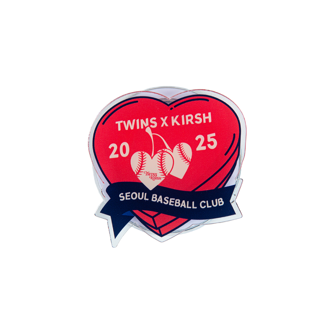 KI255UPTGD046 LG Twins X Kirsh Cherry Twins Heart MagSafe Tok