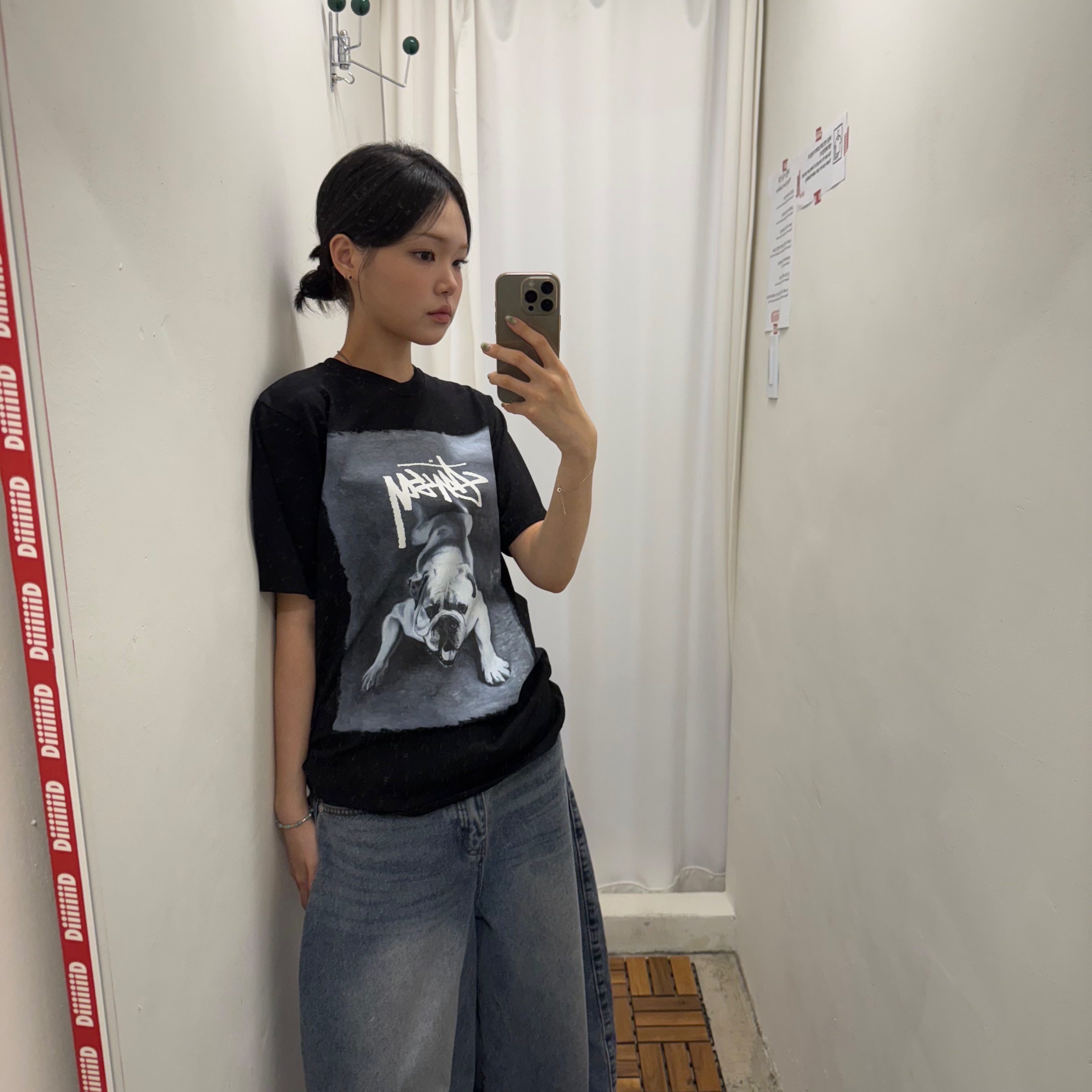 Stussy Bulldog T-Shirt Black, Supreme Tyler The Creator T-Shirt Black - 24FW 착용 스타일 - 2