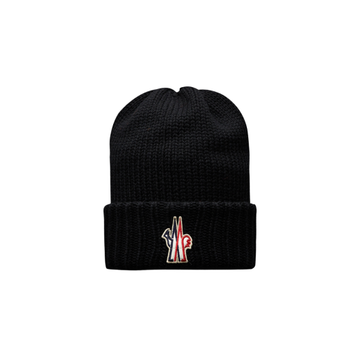 J2-097-3B00012-M1131-999 Moncler Wool Beanie Black - 24FW