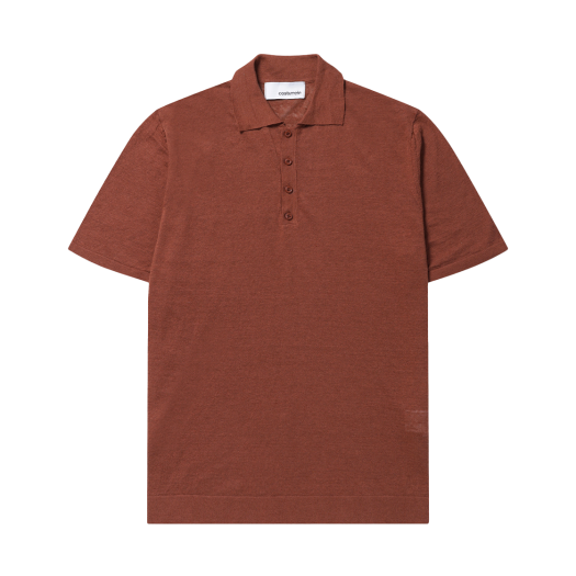 SOWAM24151ORX Series Costumein Linen Polo Sweater Orange