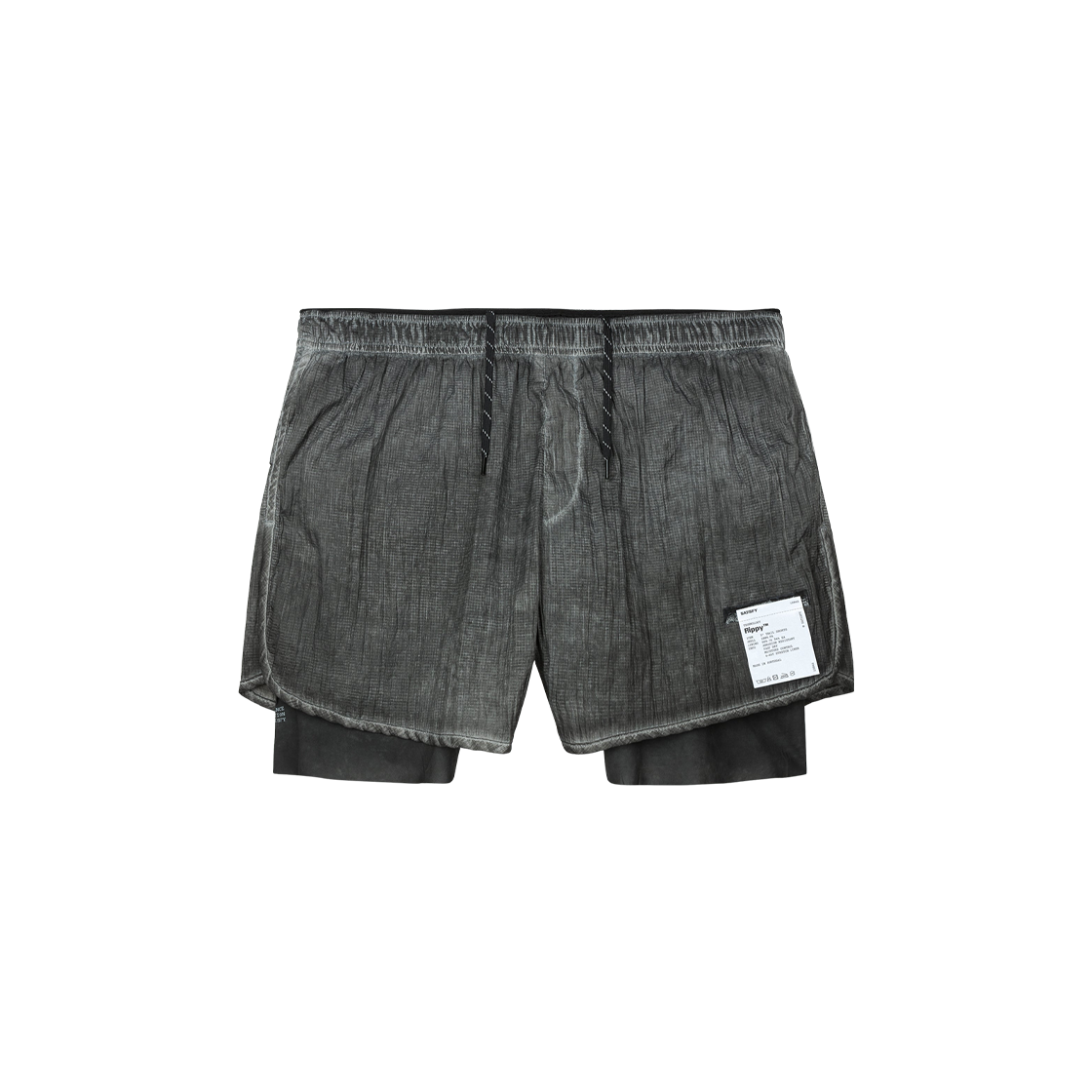 12042-AB Satisfy Rippy 3 Inch Trail Shorts Aged Black
