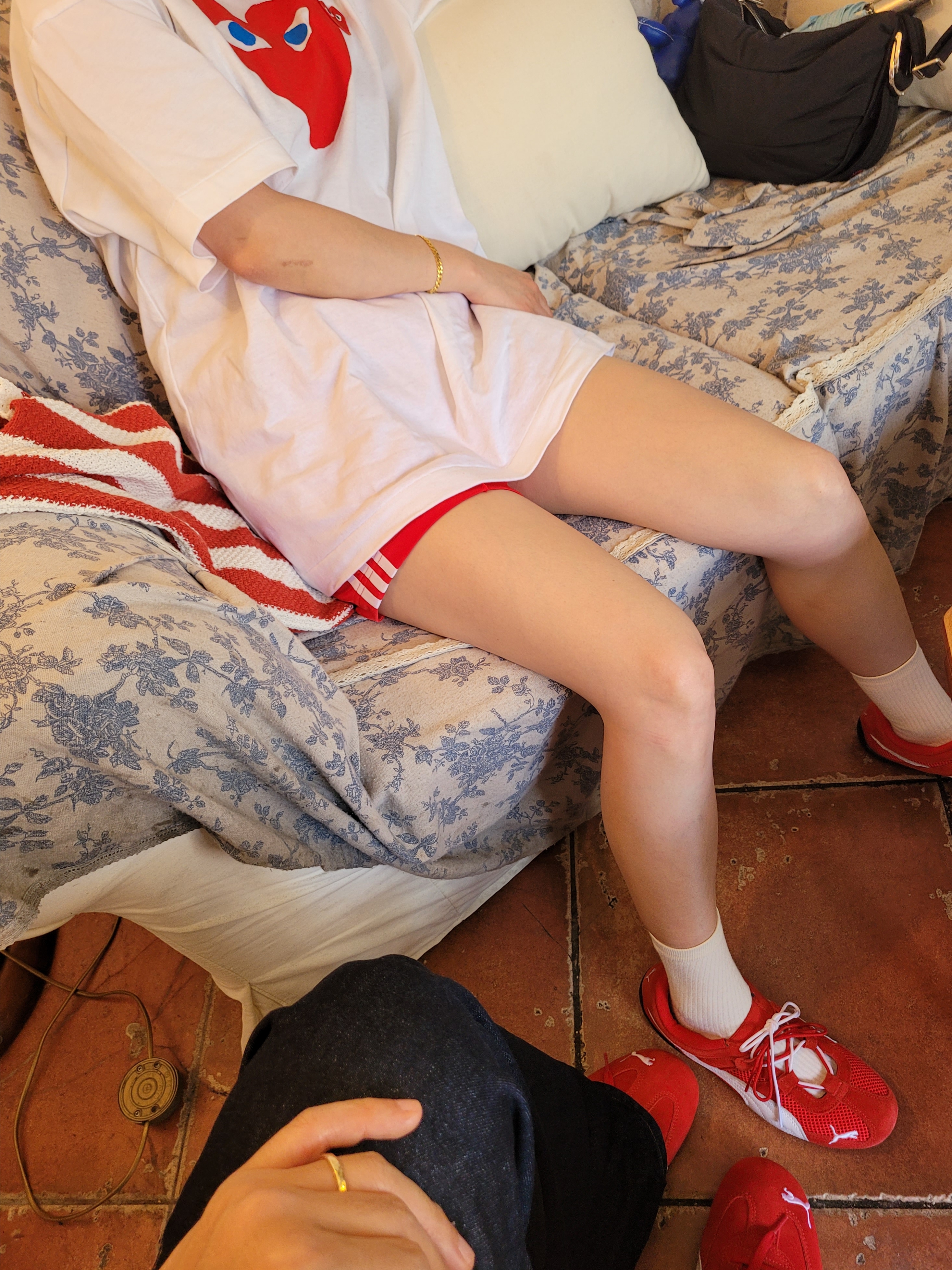 Puma Speedcat OG Red White, (W) Puma Speedcat Go For All Time Red Puma White 착용 스타일 - 2