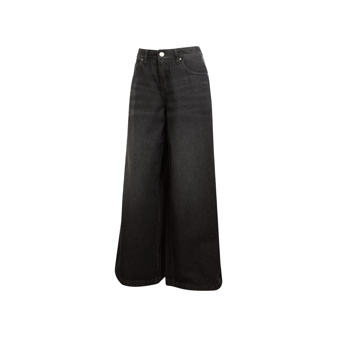 (W) 아디다스 아디컬러 데님 아딜레늄 팬츠 블랙 - KR 사이즈((W) Adidas Adicolor Denim Adilenium Pants Black - KR Sizing)