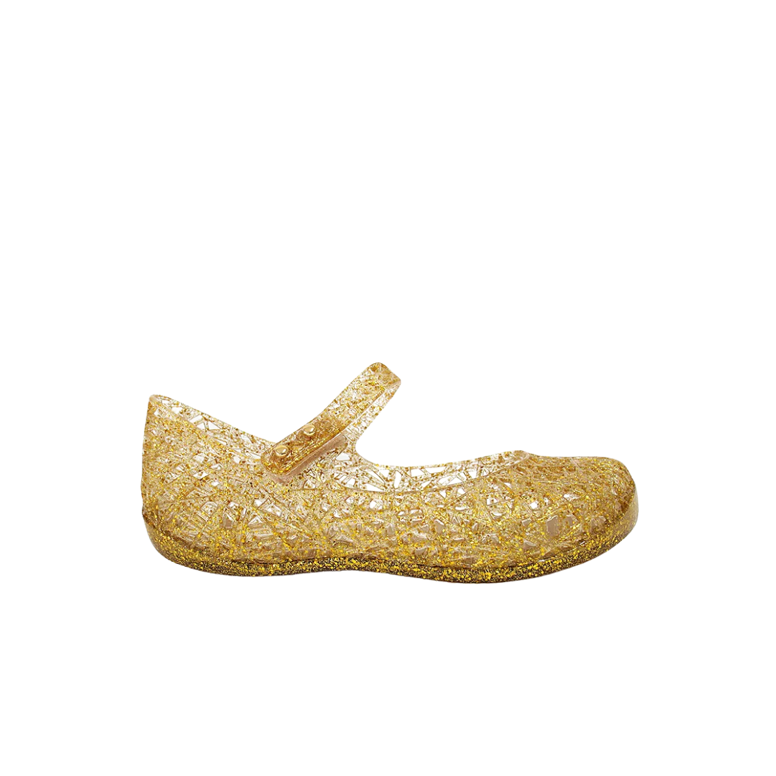 (키즈) 멜리사 미니 멜리사 지그재그4 샌들 골드((Kids) Melissa Mini Melissa Zigzag4 Sandal Gold)