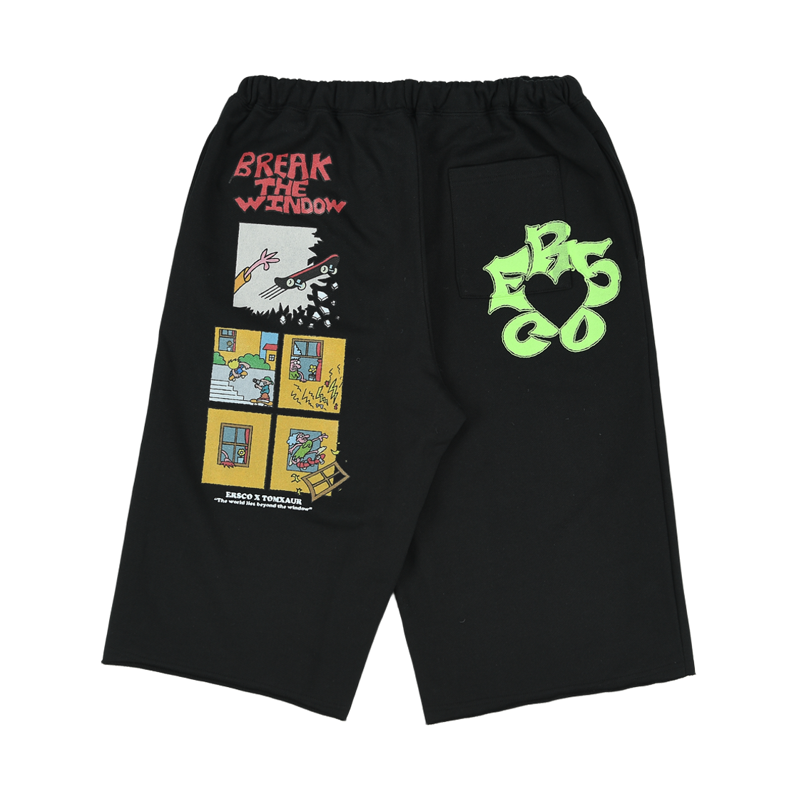 ersco-0098 ersco x TX Cartoon Sweatpant Black